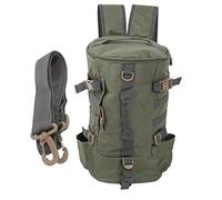 Otufan Bolsa De Equipo De Pesca De Poliéster, Mochila Cilíndrica Plegable con Marco En Forma De S para Hombro, Mochila con Señuelo para Pesca Al Aire Libre, 17,7 "x 10,2", 1 Uds.(Verde)