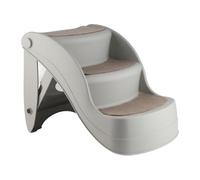 Otufan Dog Steps,3 Level Dog Steps for Bed Safe Durable Foldable Anti Slip Easy to Store Dog Stairs,for Dogs and Cats,for Sofa, Bed (Grey)