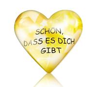 Otuuz 1 Pieza de Piedra de Preocupación Piedra de Suerte de Corazón SCHÖN DASS ES Dich Gibt Amuleto de Buena Suerte para Regalo de Coraje Amigos Familia