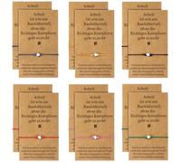 Otuuz 12 Tarjetas de Equipo Felicitación Agradecimiento Despedida Deseos de Trabajo Regalo de Despedida para Colegas Tarjetas de en Equipo de Oficina y Trabajo Pulseras Regalo de Agradecimiento