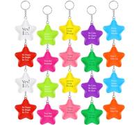 Otuuz 30 Pelotas Antiestrés Motivacionales Llavero de Pelotas de Espuma Estrellas contra el Estrés Ansiedad Regalo de Fin de Curso Año de Profesores a Alumnos para Adulto Regalo Intercambio