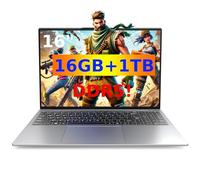 OTVOC Ordenador portátil de 16 pulgadas, 16 GB DDR5 RAM, SSD PCIe NVMe de 1 TB, Windows 11, N95 de 12ª generación, hasta 3.4 GHz, IPS FHD de 16 pulgadas 1920 x 1200, batería de 68.4 Wh, cámara web de