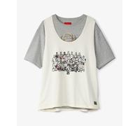 OTW by Vans Twofer Knit T-Shirt x Nigel Cabourn Blanco roto