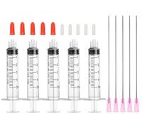 otwooi Jeringas con aguja de punta roma de calibre 18, para manejo y relleno de líquidos de precisión, agujas romas de jeringa de 5 ml, 10 ml, 20 ml, 30 ml, ideal para líquidos, adhesivos y aceites (5