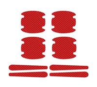 OTYKPXNV 8 Piezas Pegatinas Manijas Puertas Automóviles para MG Maestro Marvel R Metro MG3 MG4 MG5, Manija Puerta PelíCula Protectora contra RasguñOs Decoración Accesorios,C/Red