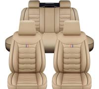 OTYKPXNV Funda Asiento Coche para Dacia Duster III Full Hybrid Multi-Mode 2024, Delanteros Y Traseros Fundas Asientos Juego Protector Cómodo Impermeables Interior Accesorios,Beige