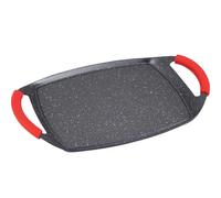 Otyma Parrilla de Bandeja Granit Plus Antiadherente, con Asas de Silicona Extraíbles, Compatible con Inducción, Gas, Eléctrico y Vitrocerámica (Grande 47 cm)