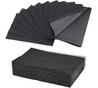 OTYMIOW 125PCS Tapete Mesa Tatuajes Desechable Negro Cuadrado Baberos Dentales Tapete Tatuaje Negro Perforaciones Impermeable Hojas Hisopo Limpieza Tatuajes Baberos Paciente Tela no Tejida 45 × 33 cm