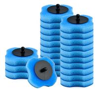 OTYMIOW Escobilla Desechable de Baño 24 Cabezales de Recambio para Escobillero Desechable, Cabezal de Esponja para Limpieza de Taza de Inodoro, Cabezales de Recambio para Escobillero Desechable