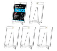 OTYMIOW Estuches Magnéticos para Tarjetas 5pares de Estuches Magnéticos 35PT Toploader Estuche Magnético para Tarjetas Comerciales Estuche Protector Rígido con Protección UV Transparente