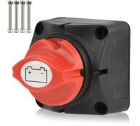 OTYMIOW Interruptor Separador Maestro de Batería 12 V a 48 V Resistente al Agua InterruptorCorriente SeparadorBatería M10 Interruptor Maestro de Batería para Motocicleta, Scooter, Tractor