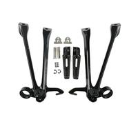 OU SI DUO para Suzuki GSXR GSX-R 1000 2009-2016 Reposapiés De Motocicleta Apoyapiés Traseros De Pasajero Soporte De Reposapiés Reposapiés Motocicleta(Negro)