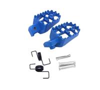 OU SI DUO para Y&amaha PW50 PW80 TW200 PW 50 80 TW 20 Apoyapiés De Motocicleta Reposapiés Reposapiés Soporte Resortes Pernos Juego De Pines Reposapiés Motocicleta(Azul)