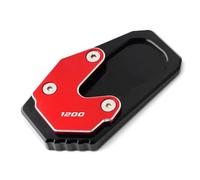 OU SI DUO Placa Soporte Extensión para B&MW R1200RT para R1200 R 1200 RT 2014-2018 Accesorios Motocicleta Ampliador Soporte Lateral Extensión Almohadilla Pie(Rojo)