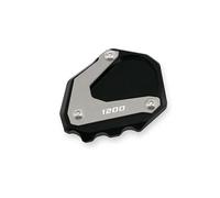 OU SI DUO Placa Soporte Extensión para B&MW R1200RT para R1200 RT para R 1200RT 2004-2013 Accesorios Motocicleta Pie Soporte Lateral Placa Ampliadora Soporte Ampliar Extensión(Negro)