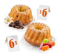 Ou Yes! 12 uds. x 51 g - magdalenas mixtas 2 variedades - con trocitos de mermelada y vainilla con trocitos de chocolate - envueltas individualmente - listos para llevar (peso neto 612 g)