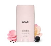 OUAI Desodorante sin aluminio - Desodorante para mujer con control del olor 24 h y aplicación invisible - Con notas de rosa, frutos rojos, lichi y pimienta rosa - Melrose Place (72g)