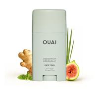 OUAI Desodorante sin aluminio - Desodorante para mujer con control del olor 24 horas y aplicación invisible - Con notas de hierba mojada, jengibre, albahaca e higo verde - Cape Town (72g)