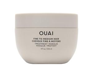 OUAI Mascarilla de Tratamiento para Cabello Fino a Medio - Máscara Capilar para la Reparación, Hidratación y Brillo del Cabello - Con Mantequilla de Karité, Queratina y Pantenol - Cuidado Capilar