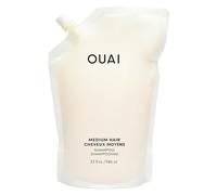 OUAI Recambio de champú mediano - Champú hidratante con aceite de coco, babassu, extracto de kumquat y queratina - Fortalece, nutre y aporta brillo - Parabenos, ftalatos y sin sulfatos