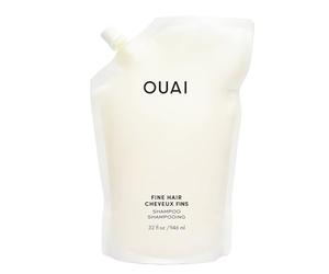 OUAI Recarga de Champú Fino - Champú Voluminizador con Queratina Fortalecedora, Biotina y Aceite de Semillas de Chía para Cabello Fino - Aporta un Volumen Ligero - Cuidado Capilar Sin Parabenos