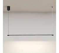 OUBBDVRT Luz de Colgante Lineal Lámpara de colgadura de Colgantes Negros Minimalistas LEDELIER del TECHING DE ILUMBAJE del Techo, Las Largo LUCHAS DE LA ISLURA DE LA Cocina DE LA Cocina del COMENOR