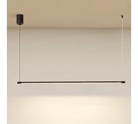 OUBBDVRT Luz de Colgante Lineal Lámpara de colgadura de Colgantes Negros Minimalistas LEDELIER del TECHING DE ILUMBAJE del Techo, Las Largo LUCHAS DE LA ISLURA DE LA Cocina DE LA Cocina del COMENOR