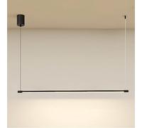 OUBBDVRT Luz de Colgante Lineal Lámpara de colgadura de Colgantes Negros Minimalistas LEDELIER del TECHING DE ILUMBAJE del Techo, Las Largo LUCHAS DE LA ISLURA DE LA Cocina DE LA Cocina del COMENOR