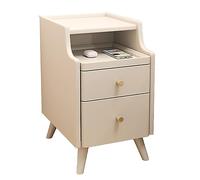 OUBBDVRT Mesa a Lado de la mesita de Noche Moderna para Espacios pequeños Mesa de Altura pequeña para la Sala de Estar en el hogar Bianco Color (11.8 Pulgadas)