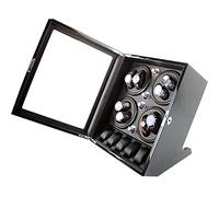 OUBBDVRT Mira Winker Automático Rotado Reloj Veninador 8+5 Caja de Caja Caja de Cuero PU Caja mecánica de Cuero con Motor Tranquilo