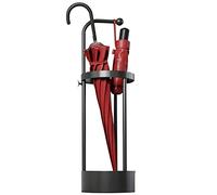 OUBBDVRT Soporte Paraguas Hollow out out Modern Umbrella Stand con asa, Soporte Paraguas de Metal Round Anti-Rust Metal, Cubo de Paraguas Independiente para Puerta, Pasillo, Entrada