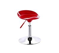 OUBBDVRT Taburetes de Barra de Rodillos Ajustables sobre Ruedas, taburetes giratorios de Resina de plástico con Espalda, Cocina sin Brazos y sillas de Comedor, Negro, Altura 36-52 cm hogar