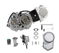 OUBUBY 125 cc Motor de Moto de Motocross Pitbike Cross 4 tiempos Motor 4 velocidades Embrague manual Motores de Pitbike CDI Monocilíndrico 125 cc Kit de Moto de Motocross con Patada de Arranque Motor