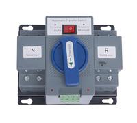 OUBUBY Dual Netzteil Switches 2P 63A 220V Dual Power Automatic Umschalter Transferschalter Lastumschalter Doppeltransferschalter für Haushaltsstrom, Wechselriter, Solar
