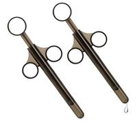 Ouceanwin 2pcs Jeringas para Tubo Lubricante Aplicador de Lubricante, Jeringa Lubricante Reutilizable Jeringa Anal Vagina Tirador con Anillo de Tracción y Agarre de Dedo