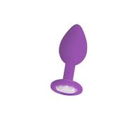 ¡Ouch! By Shots OU181PUR Tapón Regular - Acrílico - Silicona - Morado - Forma de Diamante - Dimensiones: 7,3 x 3,2 x 3,2 cm