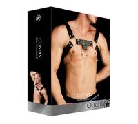 Ouch! Costas Cabestro Bdsm Sólida Estructura 2, Negro