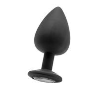 Ouch! Extra Large Diamond Butt Plug Negro Tapón Anal - 121 gr