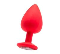 Ouch! Extra Large Diamond Butt Plug Rojo Tapón Anal - 121 gr
