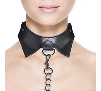 Ouch! Shots Collar y Cadena, Negro - 100 gr