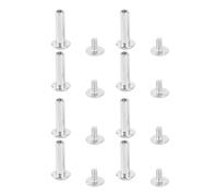 OUCRIY 100 pares de remaches M2 Stud Set remache, clavos femeninos masculinos de acero inoxidable, aumentar la estabilidad para proyectos de mecanizado de madera de construcción, -, 3*12*6mm
