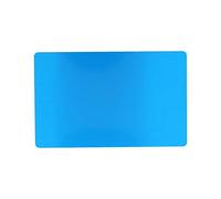 OUCRIY 50 Piezas, 5 Colores, Impresionantes Espacios en, Marcado Láser, Tarjetas de Visita Lisas de Metal Grabadas para Tarjetas de Visita (Azul)