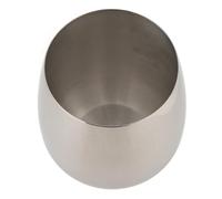 OUCRIY Copa de vino de metal irrompible e inastillable, taza de té de vino de acero inoxidable aislada para exteriores, copa de cóctel reutilizable para acampar con copa de vino sin tallo SUS304