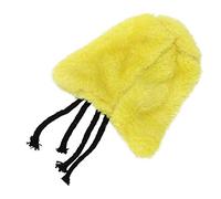 OUCRIY Esquina Cálida para Pájaros, Manta de Felpa Plegable Lavable a Mano, Jaula para Acurrucarse, Cabaña para Que los Pájaros Se Oculten (Amarillo limón)