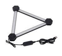OUCRIY Lámpara de pared sincronizada con música, 9 juegos Smart WiFi RGB LED -Líneas de 16 millones de colores regulables Tuya Home Decor Light Bars Kit Negro con Remote, Smart App para Tuya, Smart