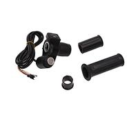 OUCRIY Mango de acelerador Twist Throttle bicicleta eléctrica 4 luces Half Lock E Scooter Speed Twist Gas Grips para accesorios de bicicleta eléctrica de 48 V