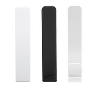 OUCRIY Percha de Pared para Sombreros con Pegamento, 3 Piezas acrílico -Organizador en Forma de V sostiene 10 Tapas, los Mejores Ganchos para Tapas en el Armario, Dormitorio, Puerta (Negro, y