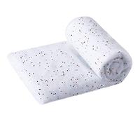 OUCRIY Tapete de nieve de Navidad, 76 x 101 cm, decoración de nieve artificial de Navidad, manta de nieve con purpurina, alfombra de nieve de Navidad