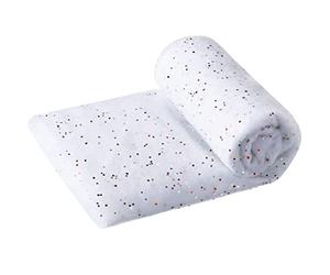 OUCRIY Tapete de nieve de Navidad, 76 x 101 cm, decoración de nieve artificial de Navidad, manta de nieve con purpurina, alfombra de nieve de Navidad