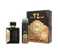 Oud 24 hours 100ML Arabian Perfume Spray Lemon Fruity Chocolate Vanilla Agar woody Musk Amber by Ard al Zaafaran